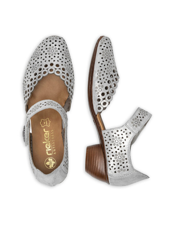 Rieker Rieker Halbschuhe 43753-90 Silberfarben