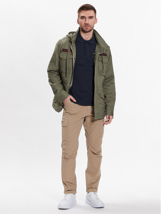 Aeronautica Militare Aeronautica Militare Pārejas jaka 231AB2063CT3013 Zaļš Regular Fit