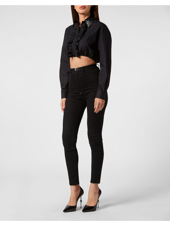 PHILIPP PLEIN PHILIPP PLEIN Košile 2847 Černá Fitted Fit