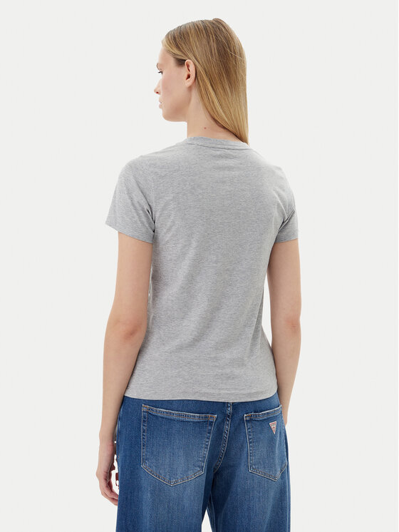 Guess Jeans Guess Jeans T-Shirt W4YI04 J1314 Szary Slim Fit