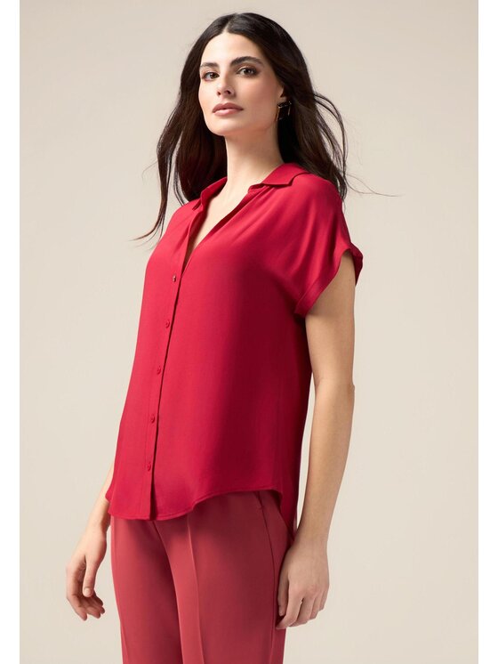 Oltre Oltre Camicia 5185J000733N016 Rosso Over Fit