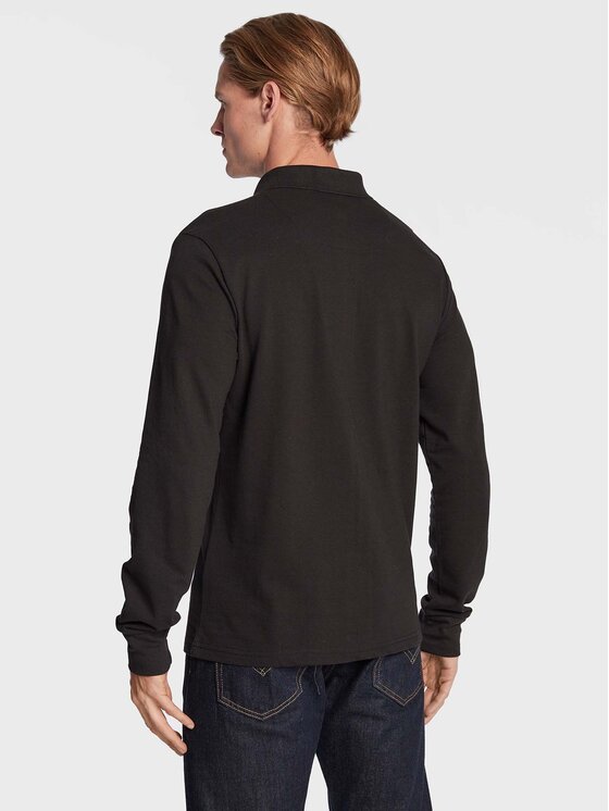 Brave Soul Brave Soul Polo MLT-412WASHINGTN Crna Slim Fit
