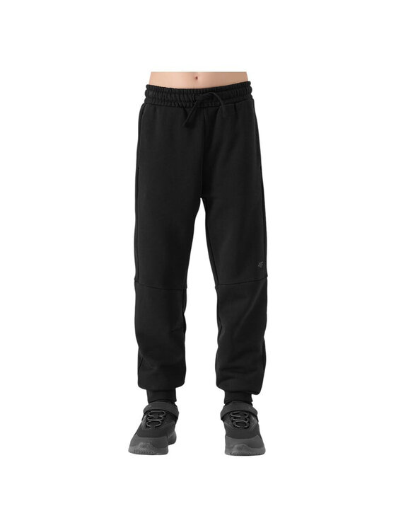 4F 4F Pantaloni da tuta 4FJWSS25TTROM1103-20S Nero Regular Fit