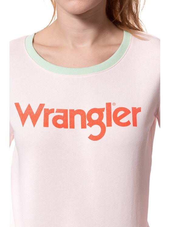 Wrangler Wrangler Maglione RETRO KABEL SWT Rosa Loose Fit