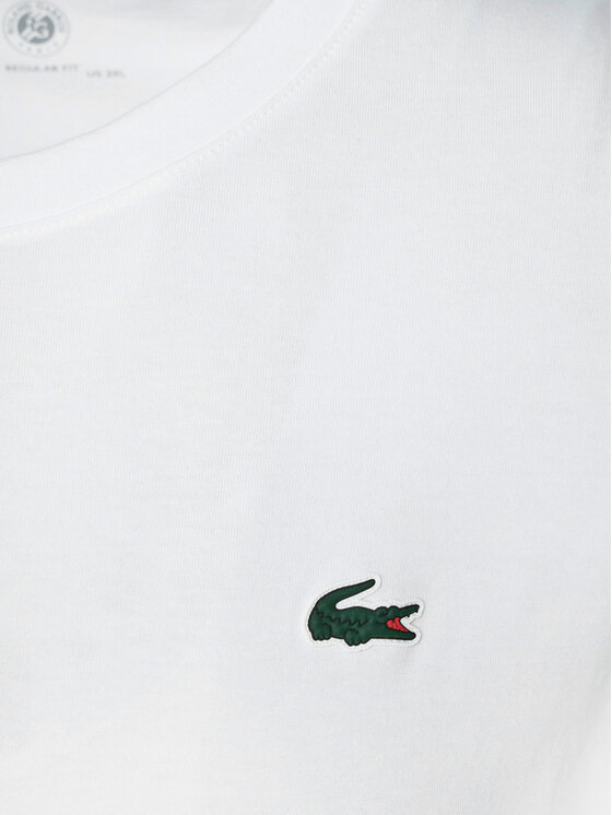 Lacoste Lacoste T-Shirt TH8309 Biały Regular Fit
