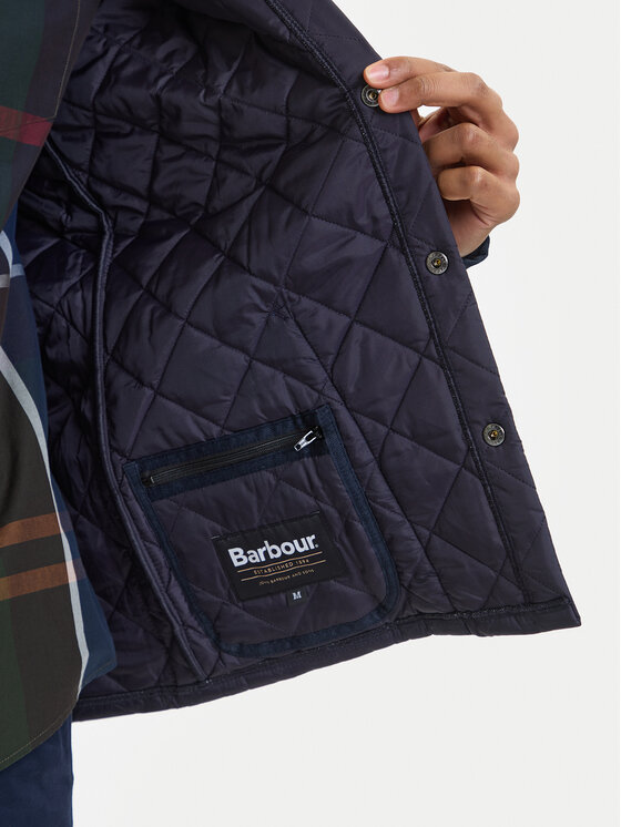 Barbour Barbour Kurtka przejściowa Heritage Liddesdale MQU0240NY92 Granatowy Regular Fit
