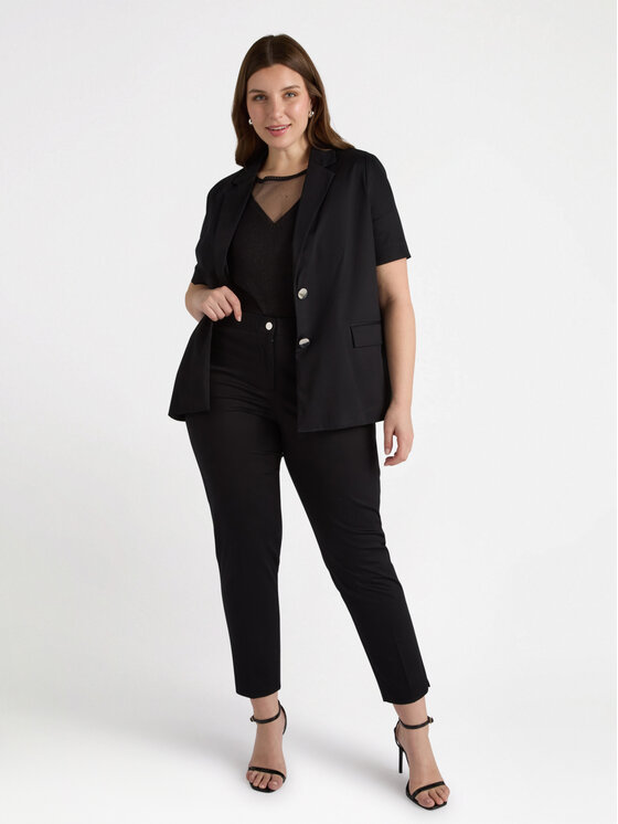 Fiorella Rubino Fiorella Rubino Spodnie materiałowe P709T004730N033 Czarny Regular Fit