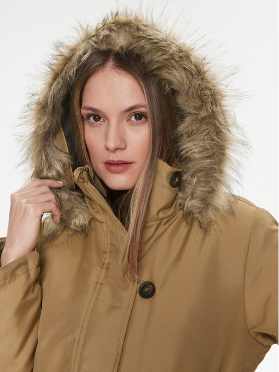 b.young b.young Зимно яке 20813391 Бежов Regular Fit