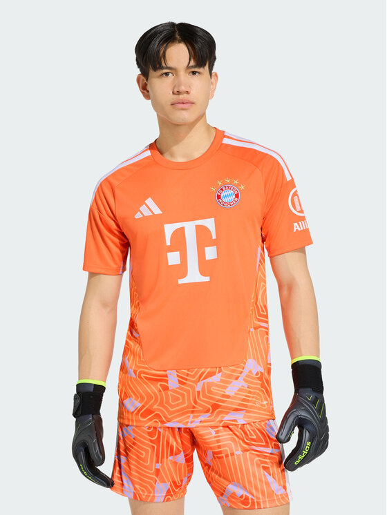 adidas adidas Koszulka techniczna 169184 Pomarańczowy Slim Fit