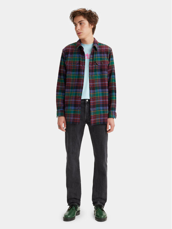 Levi's Džínsy 501 00501-3371 Čierna Straight Fit