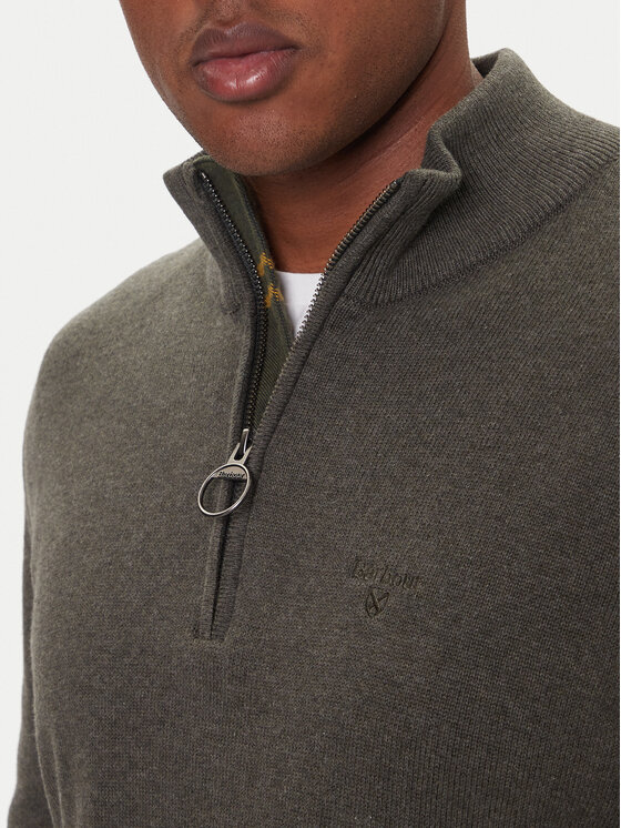 Barbour Barbour Pulover Half Zip MKN1074OL91 Verde Regular Fit
