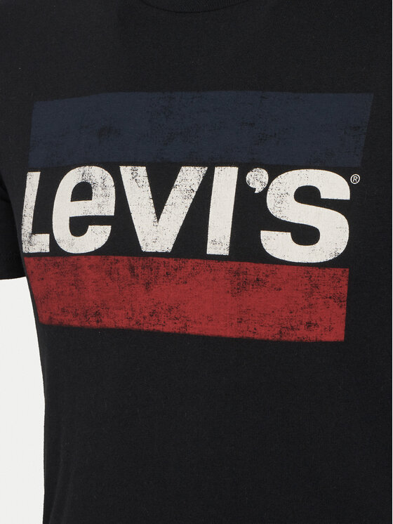 Levi's® Levi's® Marškinėliai Sportswear Graphic Tee 39636-0050 Juoda Regular Fit