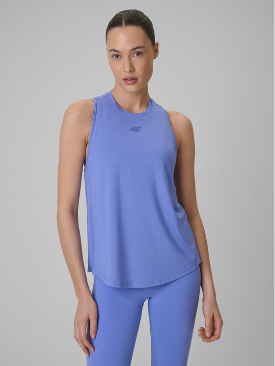 4F 4F Koszulka techniczna BASIC+ Niebieski Regular Fit