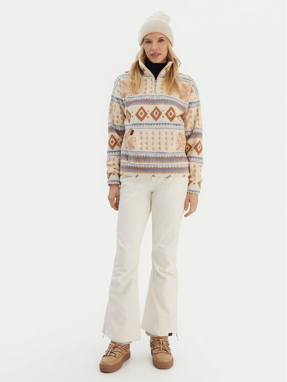 Roxy Roxy Pantaloni pentru snowboard Rising High ERJTP03295 Alb Skinny Fit