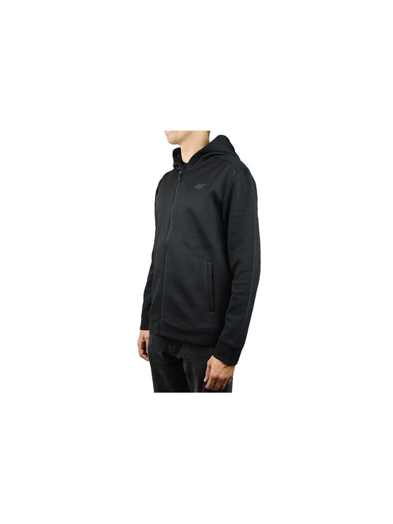 4F 4F Bluza 4F Men Hoodie Czarny Regular Fit