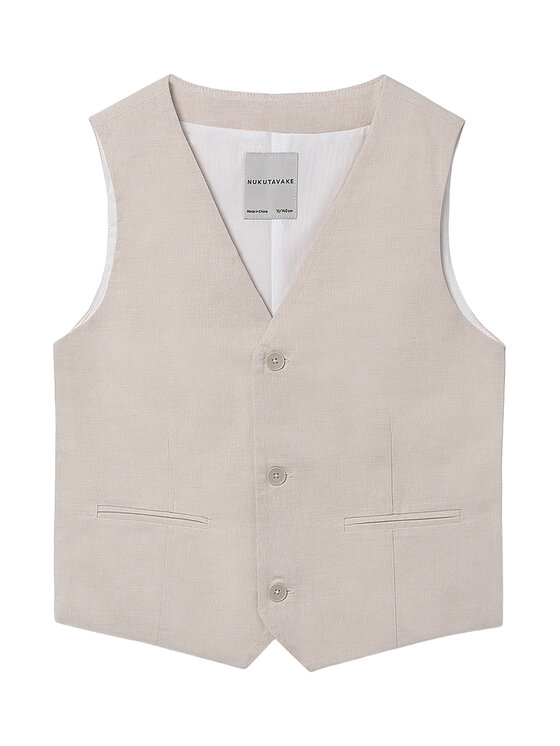 Mayoral Vestă elegantă 6357 Bej Regular Fit