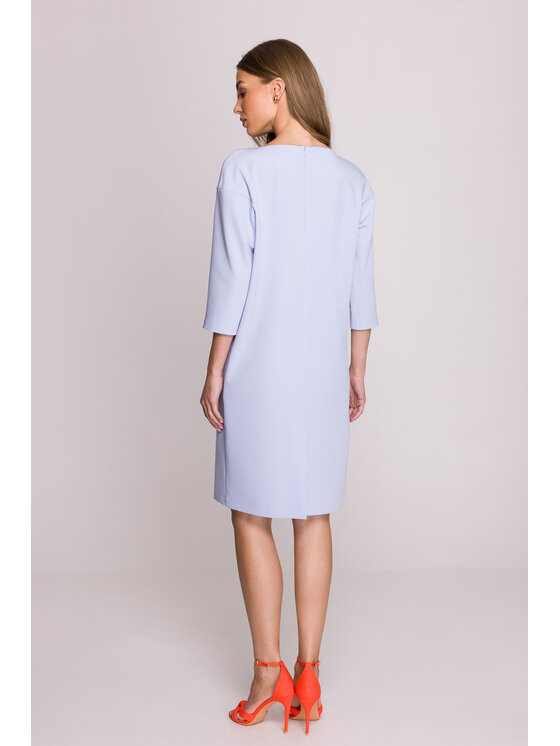 Stylove Stylove Večerní šaty S394 Světle modrá Premium Fit