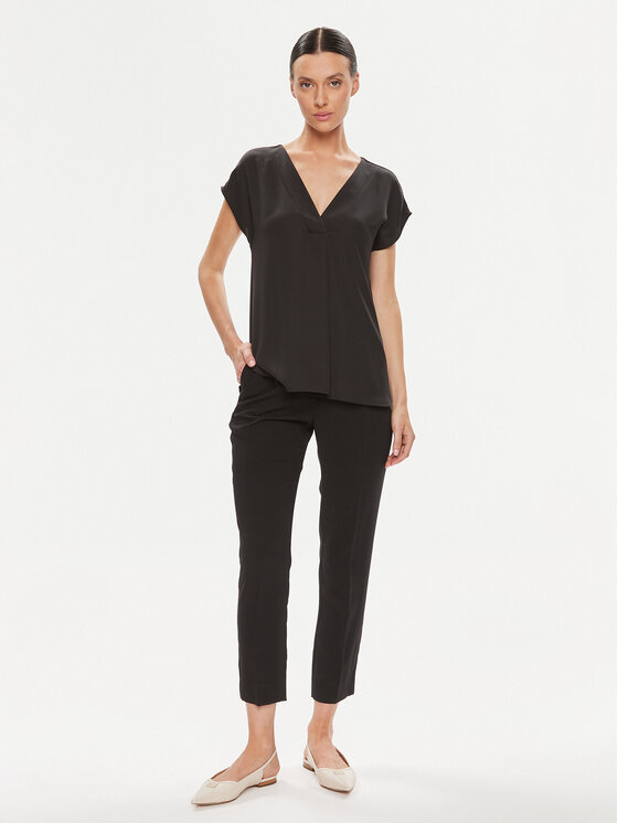 Marella Marella Μπλουζάκι Brina 2331160333200 Μαύρο Regular Fit