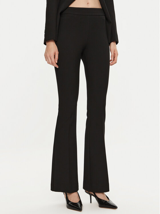 Simona Corsellini Simona Corsellini Штани з тканини A24CPPA011 Чорний Regular Fit