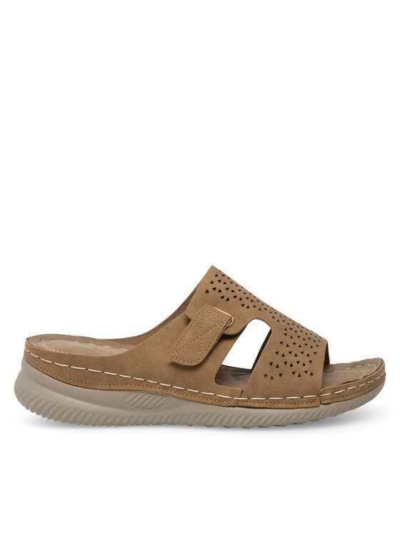 Clara Barson Clara Barson Pantoletten WYL05010-17 Beige