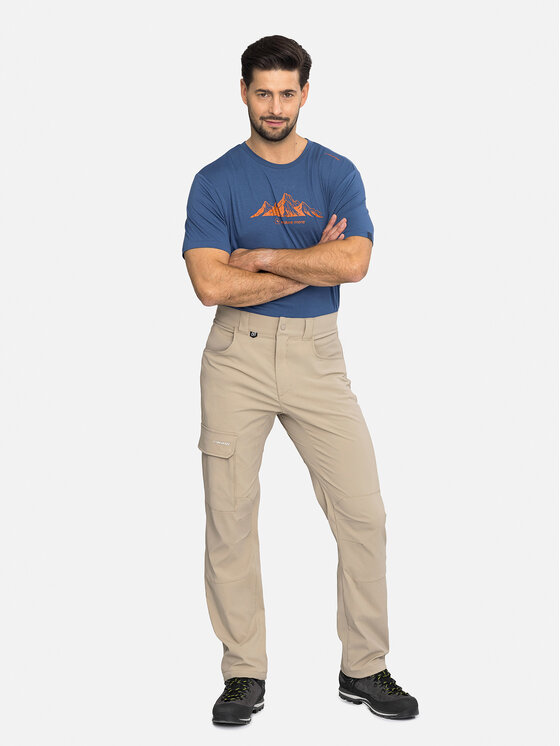 Viking Viking Spodnie materiałowe Hanzo Beżowy jasny Regular Fit