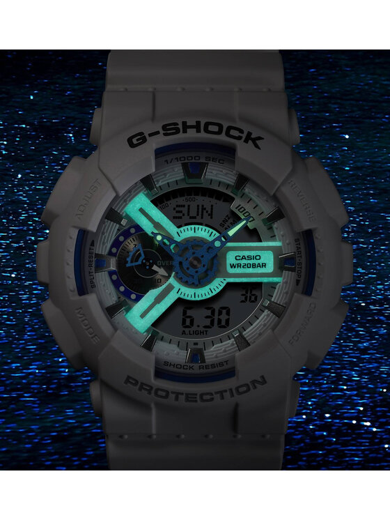 Casio Casio Zegarek GA-110HDS-7AER Biały