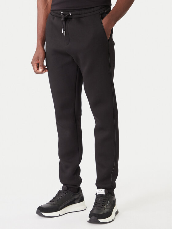 KARL LAGERFELD KARL LAGERFELD Teplákové kalhoty 705040 554907 Černá Regular Fit