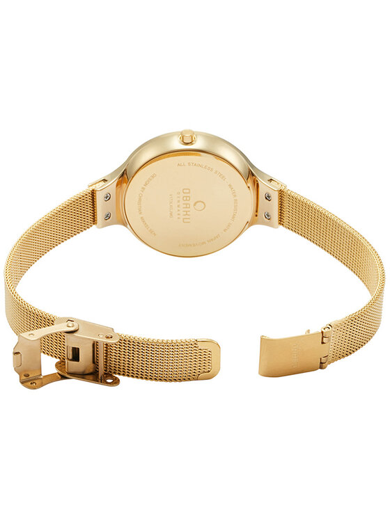 Obaku Obaku Zegarek V173LXGJMG Złoty