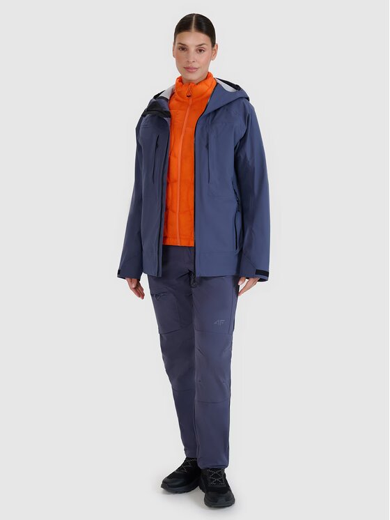 4F 4F Outdoorová bunda 4FWSS25TDJAF531-70S Oranžová Slim Fit