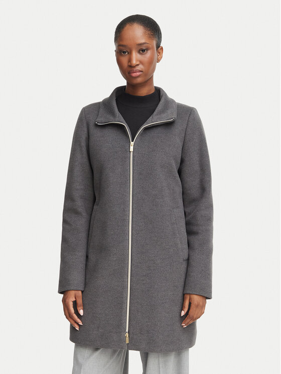 Marella Marella Płaszcz zimowy Bacio 2625496102 Szary ciemny Regular Fit