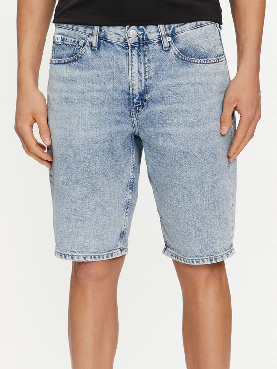Calvin Klein Jeans Džínsové šortky J30J324873 Modrá Regular Fit
