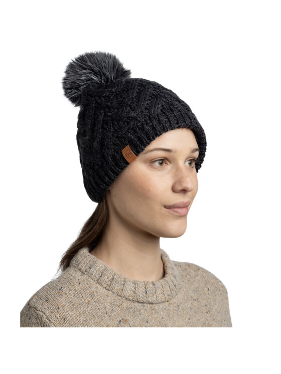 Buff Buff Berretto Knitted Fleece Caryn Beanie Nero