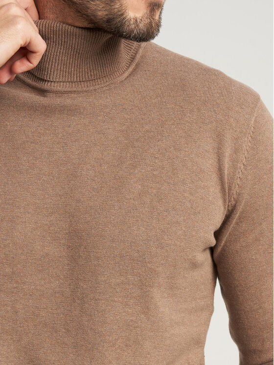 Willsoor Willsoor Sweter 59110 Brązowy Regular Fit