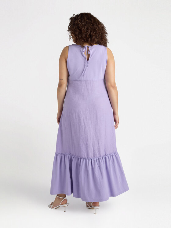 Fiorella Rubino Fiorella Rubino Sukienka elegancka 7575T001598N009 Fioletowy A-Line Fit