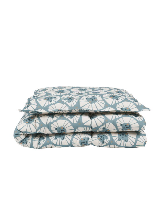 Malomi Malomi Komplet pościeli bedding_set_denim_lions Niebieski