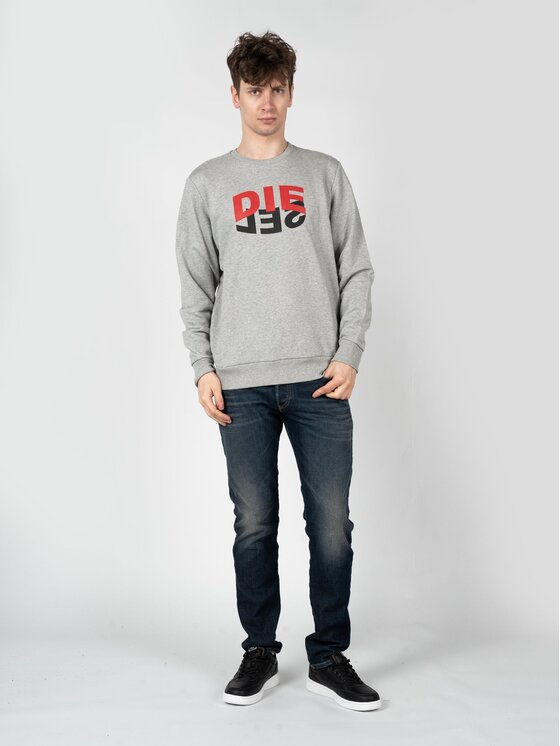 Diesel Diesel Felpa A00809-0IAJH-9CB Grigio Regular Fit