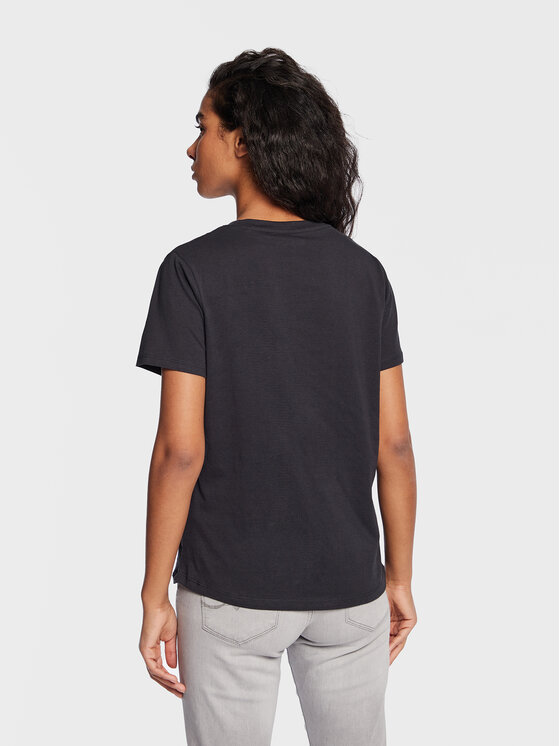 Pepe Jeans Pepe Jeans T-Shirt Wendy PL505480 Černá Regular Fit