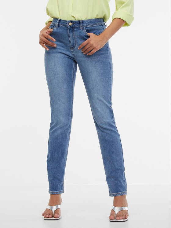 Orsay Orsay Jeansy 1000185D0128__36 Niebieski Slim Fit