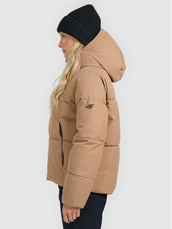 4F 4F Kurtka narciarska SKIWEAR Brązowy jasny Regular Fit
