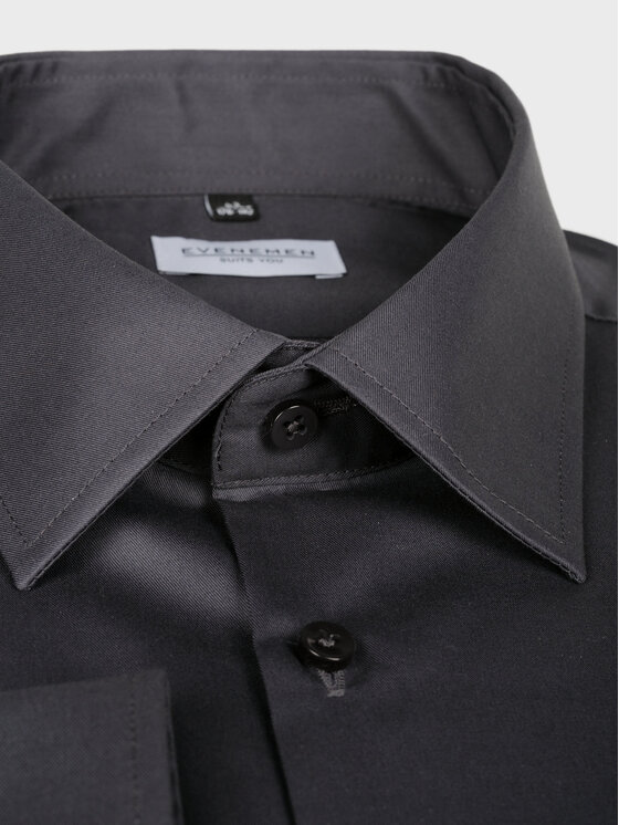 Evenemen Evenemen Koszula PLAIN SAP Szary Slim Fit