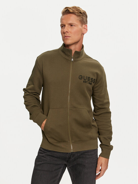 Guess Μπλούζα M4YQ80 K9Z21 Πράσινο Relaxed Fit