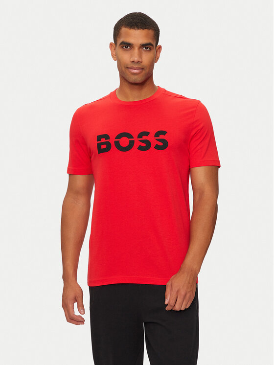 Boss T-krekls 50525208 Sarkans Regular Fit