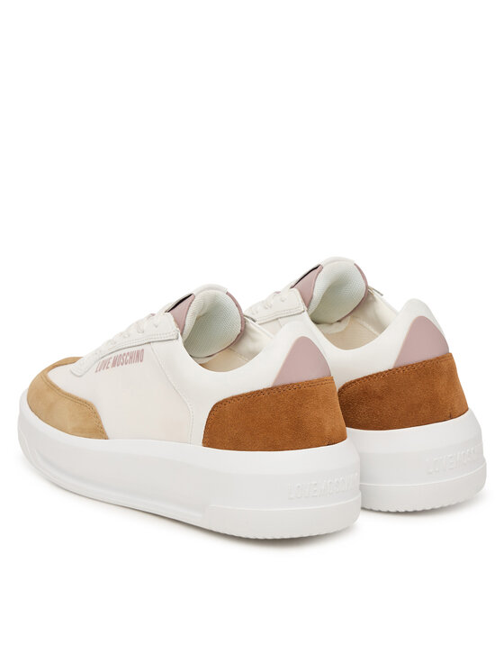 LOVE MOSCHINO LOVE MOSCHINO Sneakersy JA15215G1PINH10C Biela