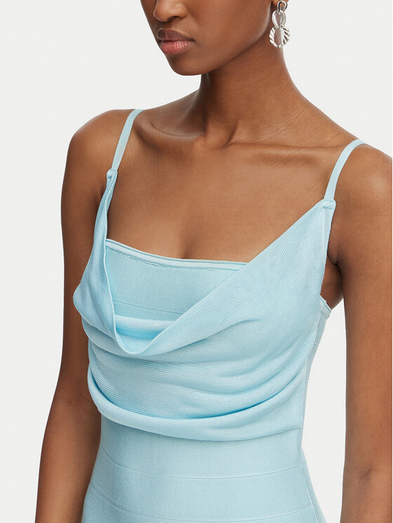 Guess Guess Коктейлна рокля W6GK83 Z0686 Син Slim Fit