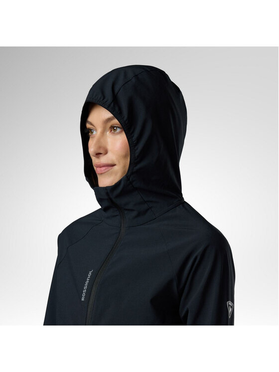 Rossignol Rossignol Kurtka outdoor W Venon Wind Hoodie Jacket Czarny Slim Fit