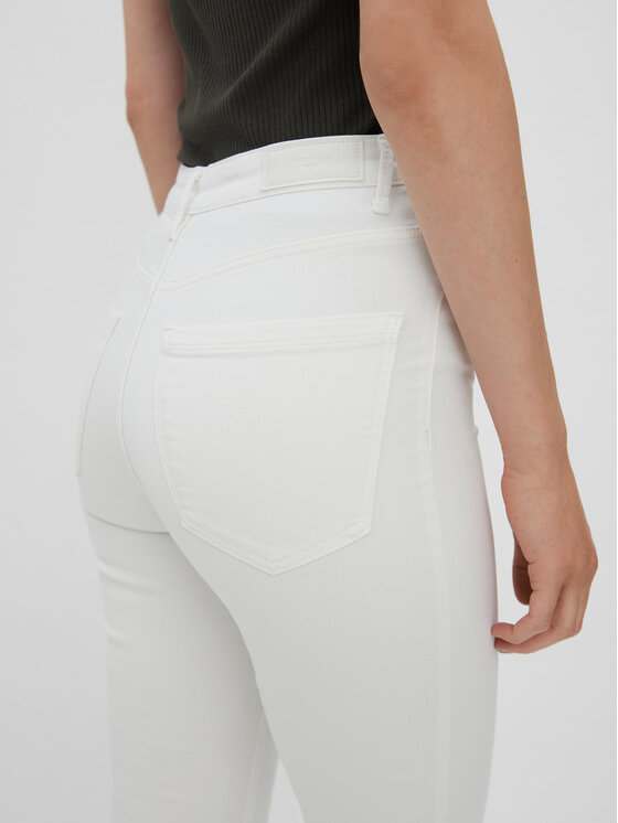 Vero Moda Vero Moda Džinsai Sophia 10262685 Balta Skinny Fit