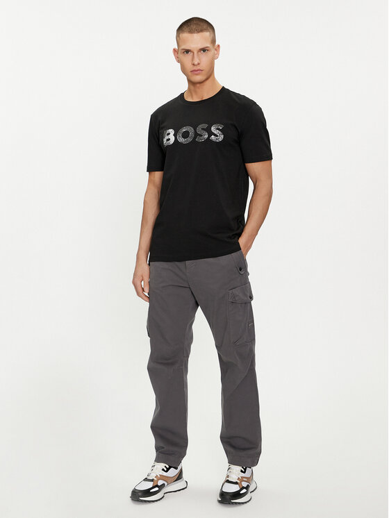 BOSS Boss T-shirt Te_Bossocean 50515997 Crna Regular Fit