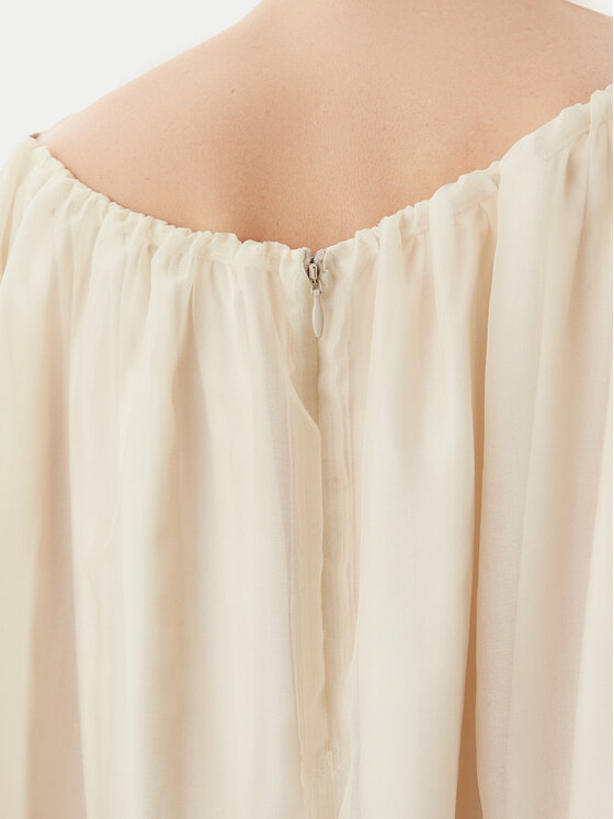 Herskind Herskind Sukienka koktajlowa Veronika 5586199 Écru Loose Fit