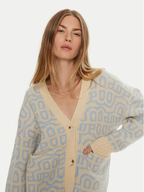 Munthe Munthe Kardigan Talhua 243161824375 Kolorowy Relaxed Fit