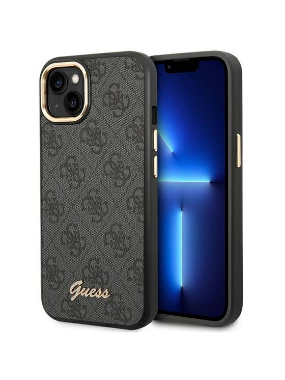 Etui na telefon Guess, Czarne, 4G Metal Camera Outline Case